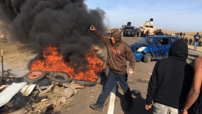The protests occuured in 2016-17